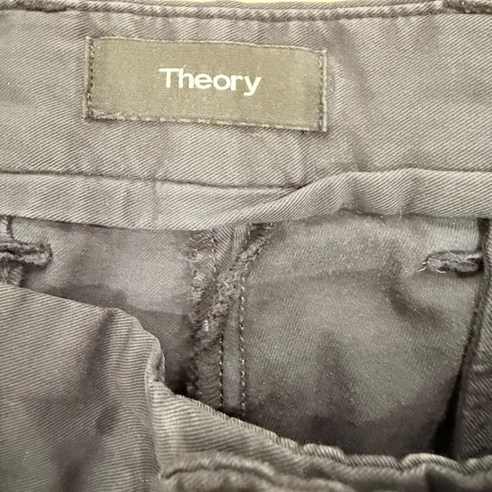 Theory Men's Chino‎ Flat Front Pants; Navy Blue; Size 33 x 30